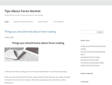 Tablet Screenshot of forexmarkettips.com